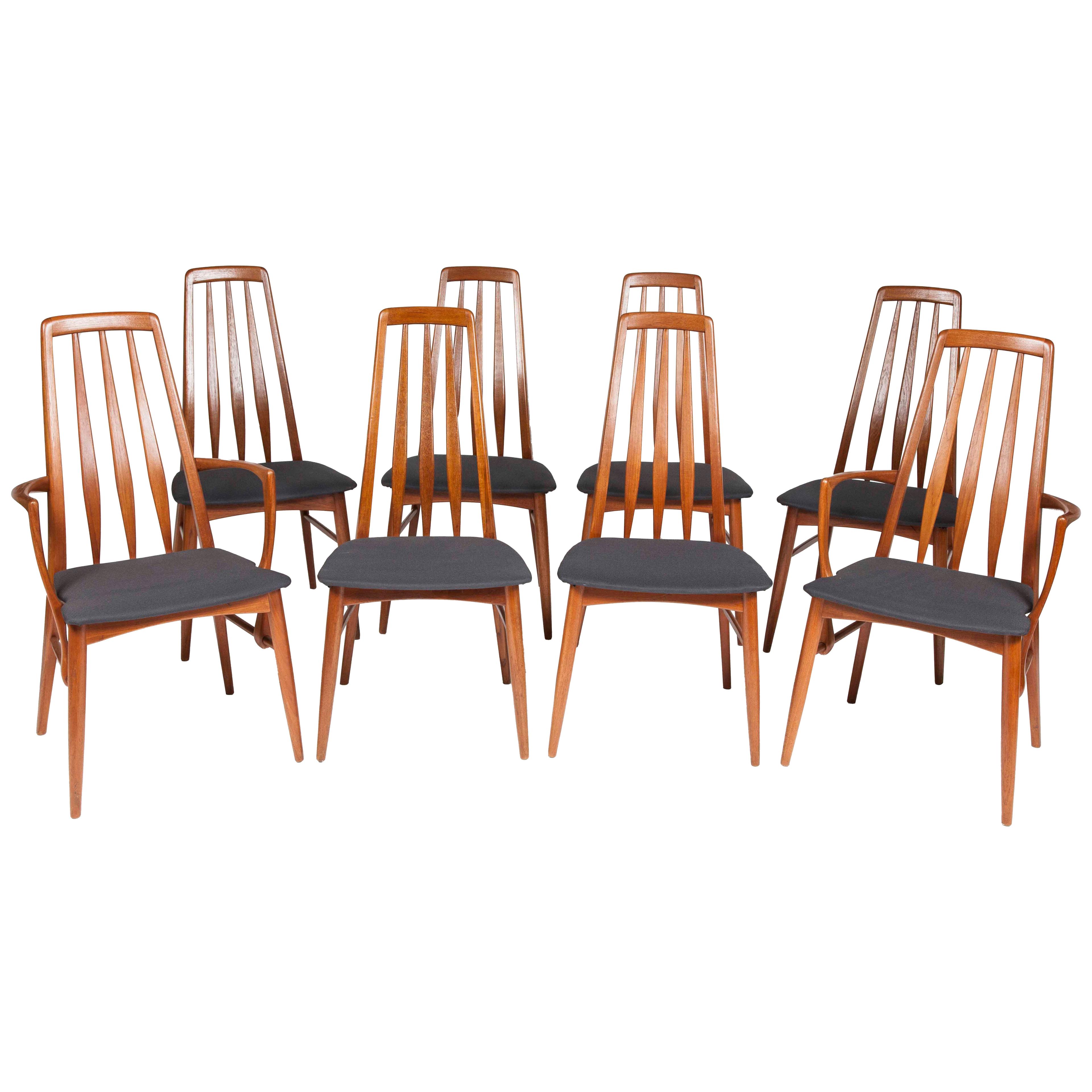 Set of Eva chairs by Neils Koefoed 
