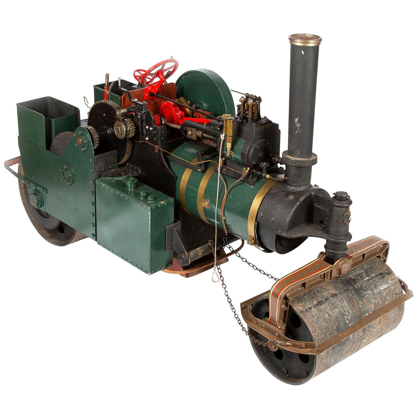 A large scale model of an Aveling & Porter steam roller