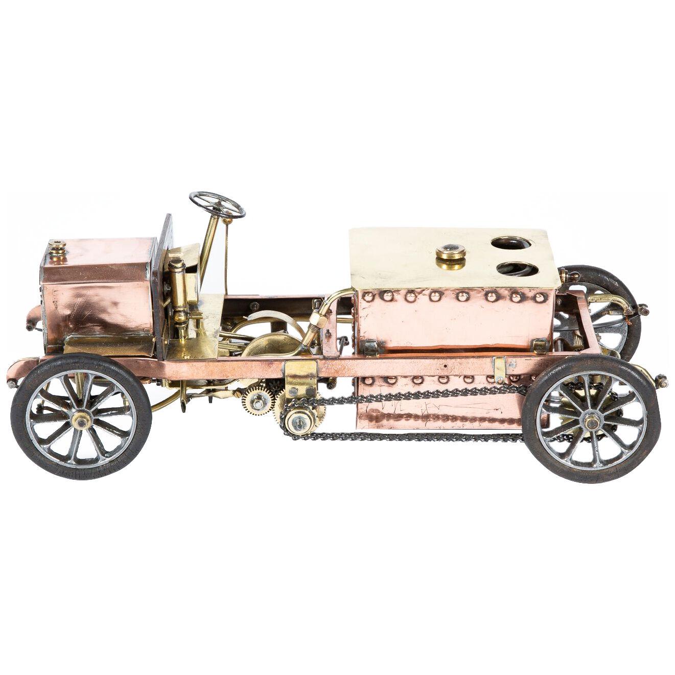 Miniature spirit fired steam car built in 1909