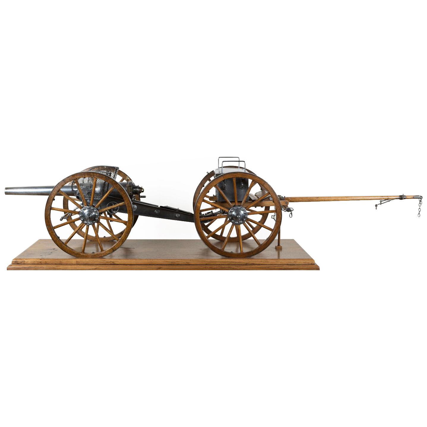 Scale model of a 7 Modèle 1867 cannon