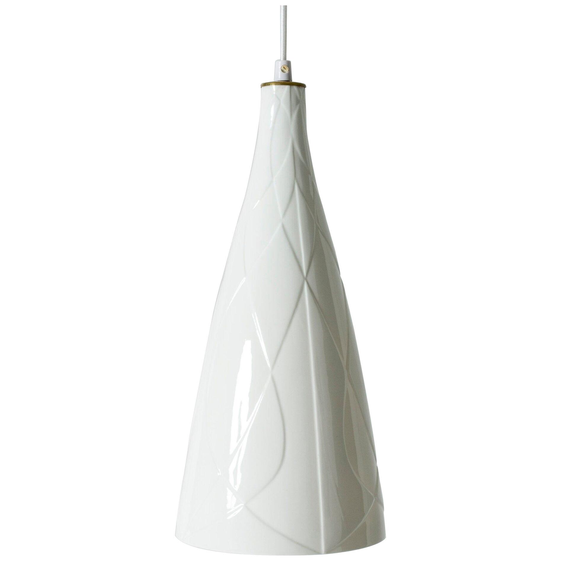Ceramic Pendant Ceiling Lamp by Carl-Harry Stålhane for Rörstrand, Sweden, 1950s