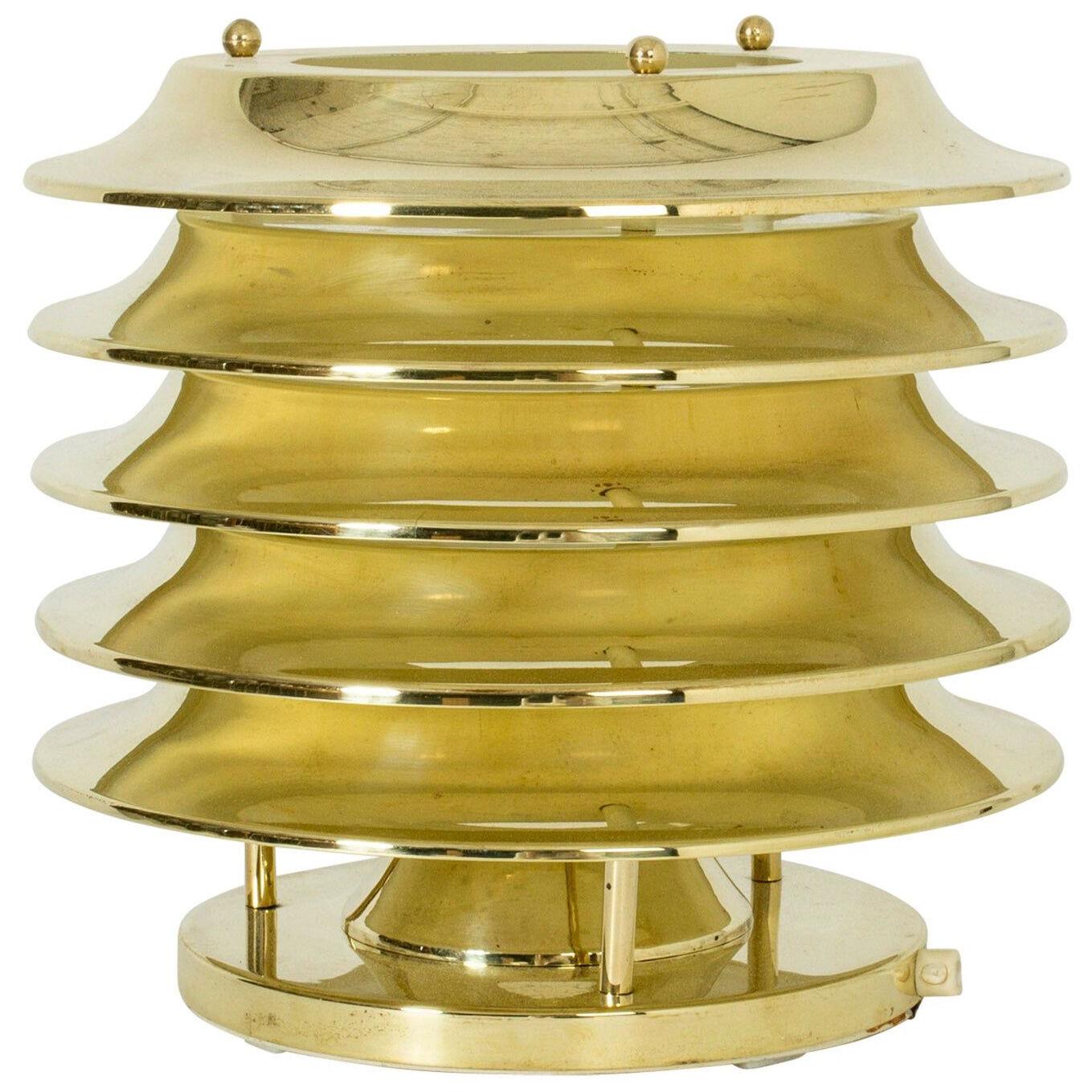 Brass Table Lamp by Kai Ruokonen for Orno, Finland, 1960s