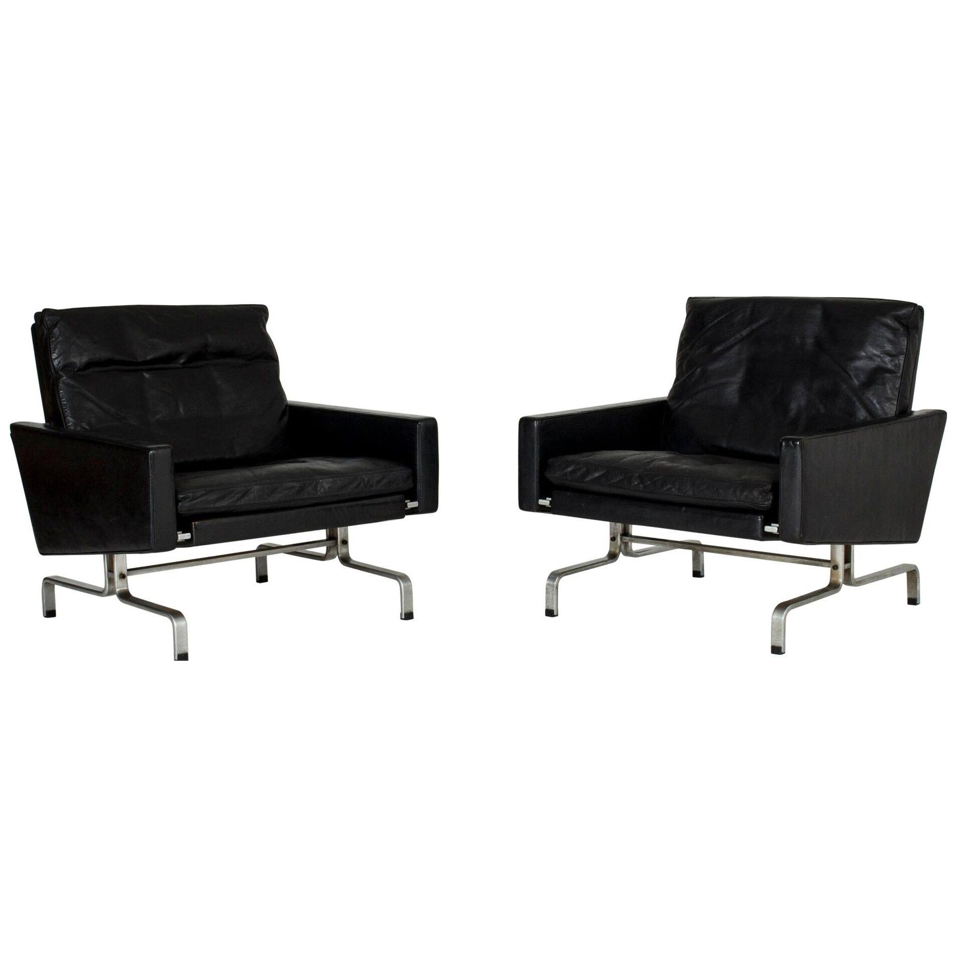 Pair of “PK 31” Lounge Chairs by Poul Kjærholm for E. Kold Christensen