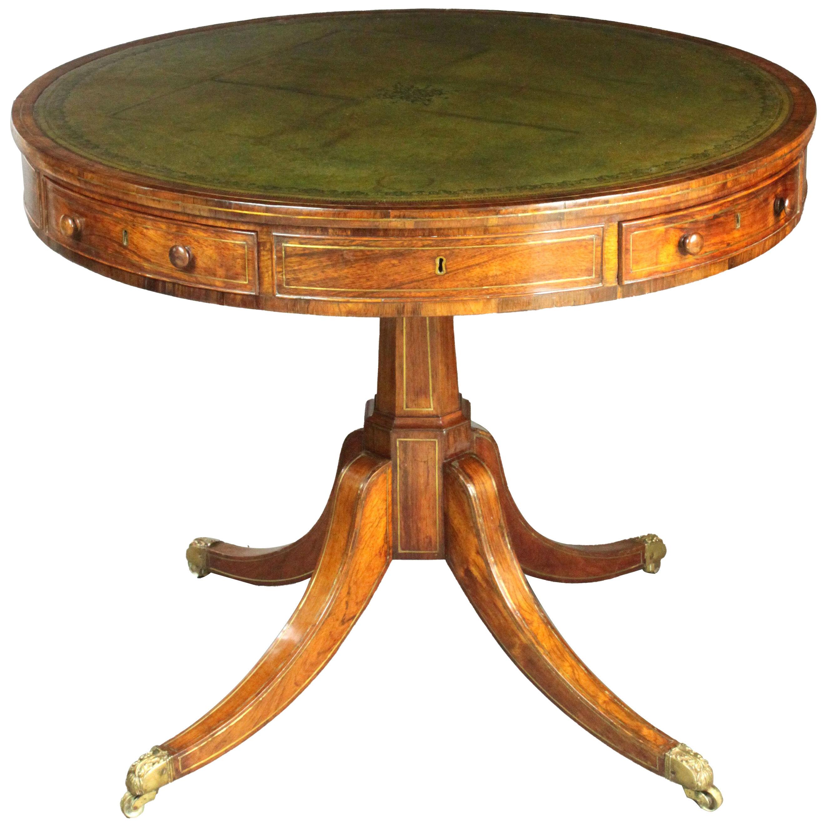 Regency drum table