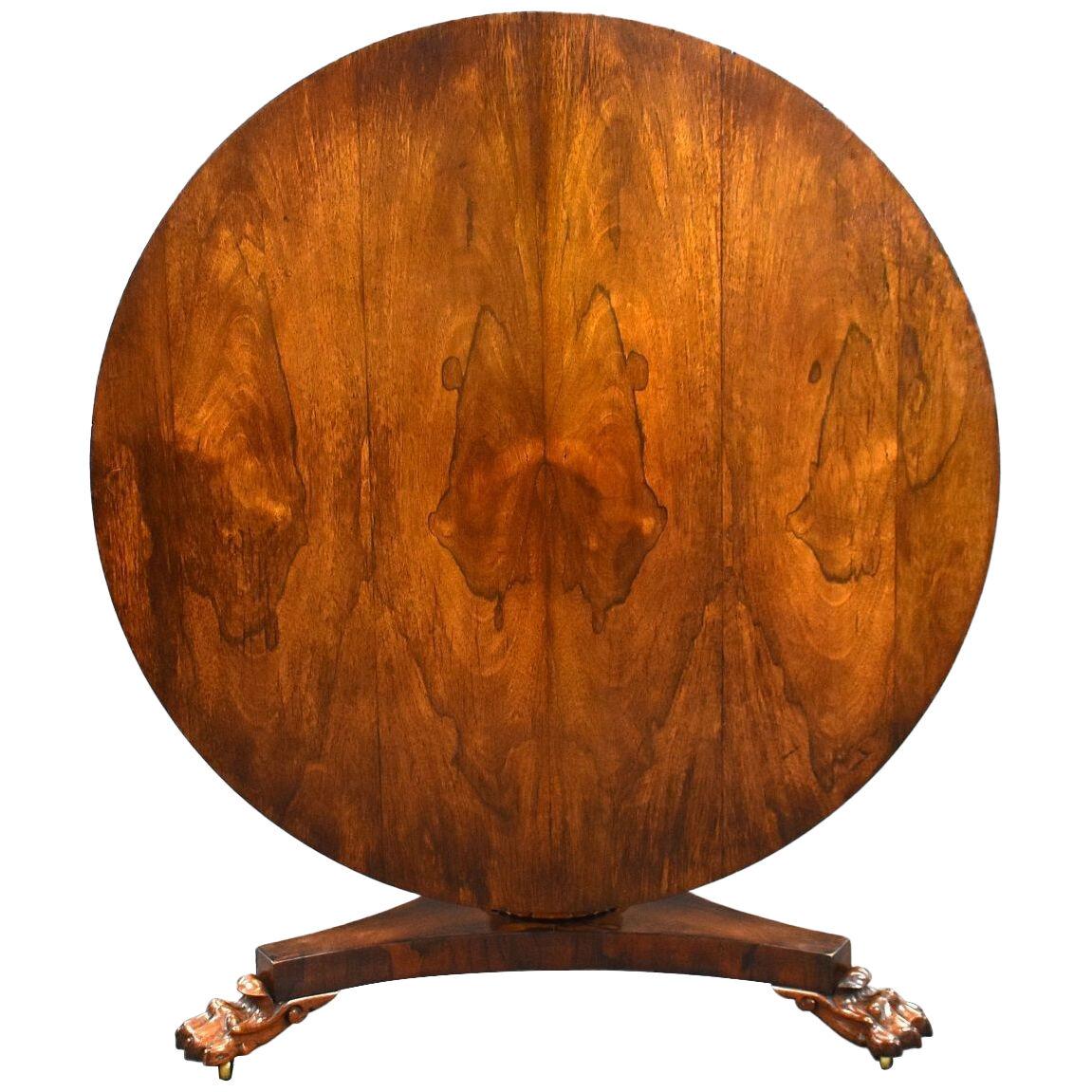 William IV Rosewood Breakfast/Dining Table