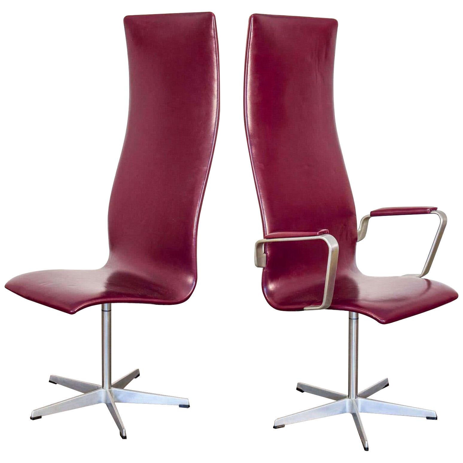 Set Of Six Arne Jacobsen For Fritz Hansen 3272 Oxford Chairs, 1962