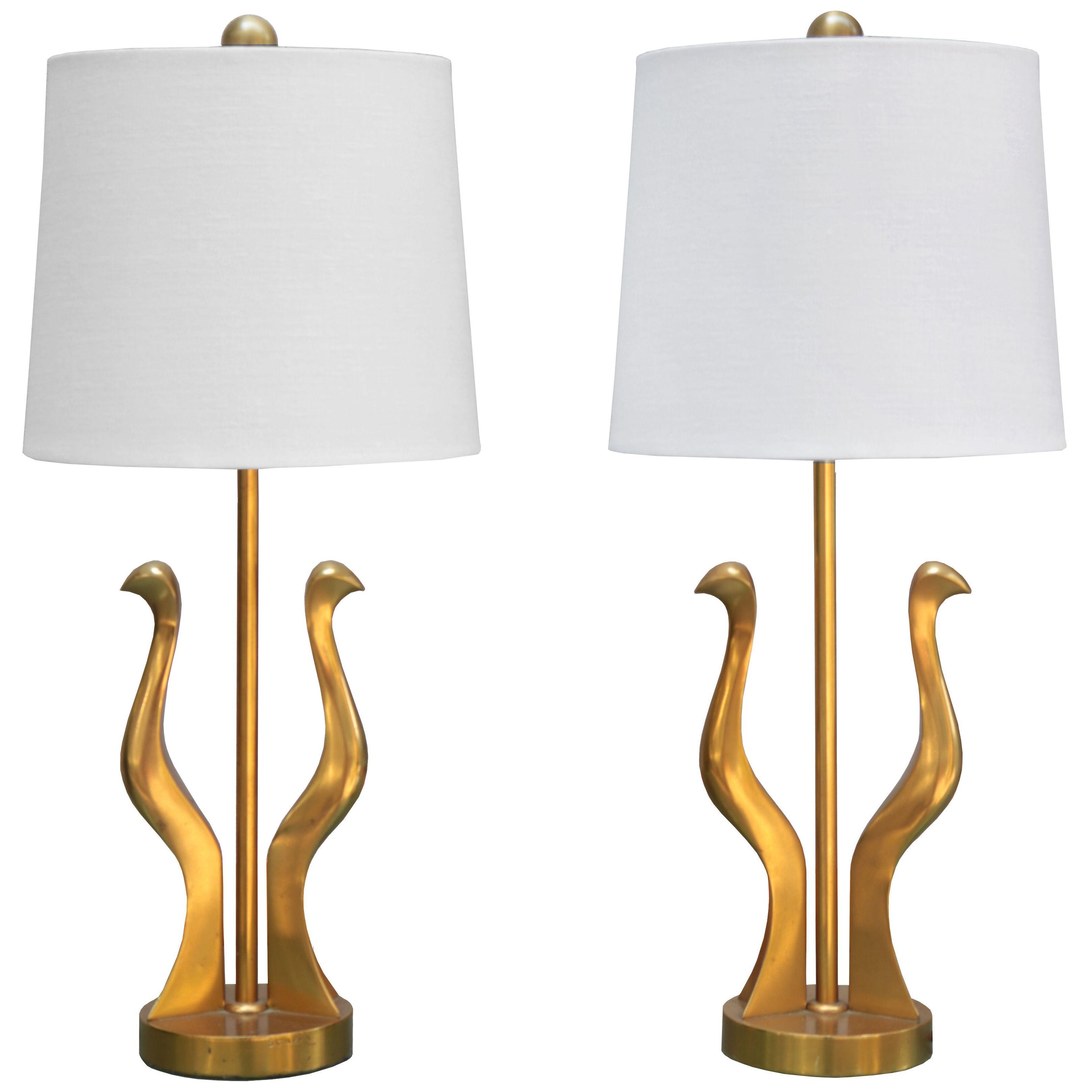 PAIR OF SMALL RICCARDO SCARPA TABLE LAMPS