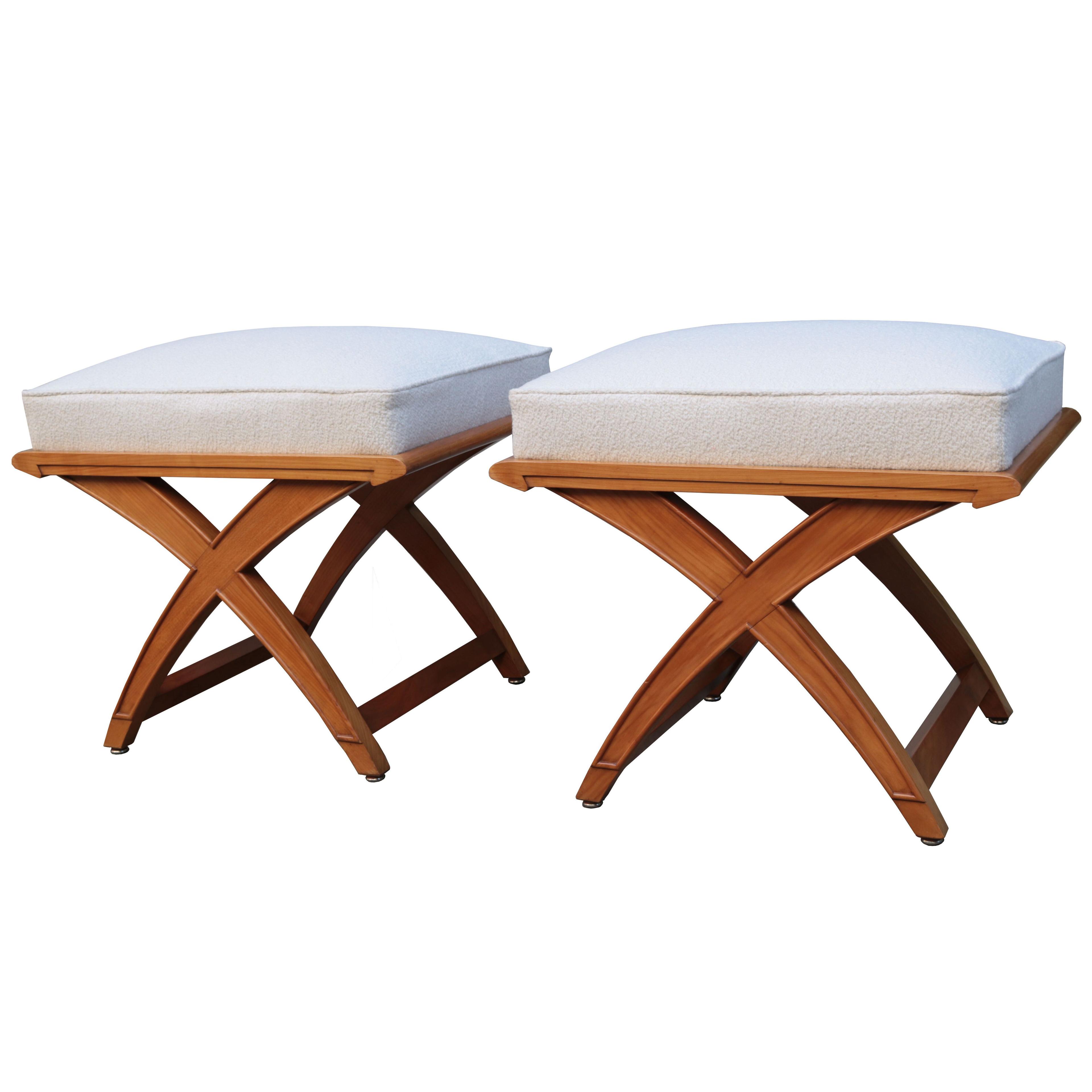 A Pair of Modernist Stools 