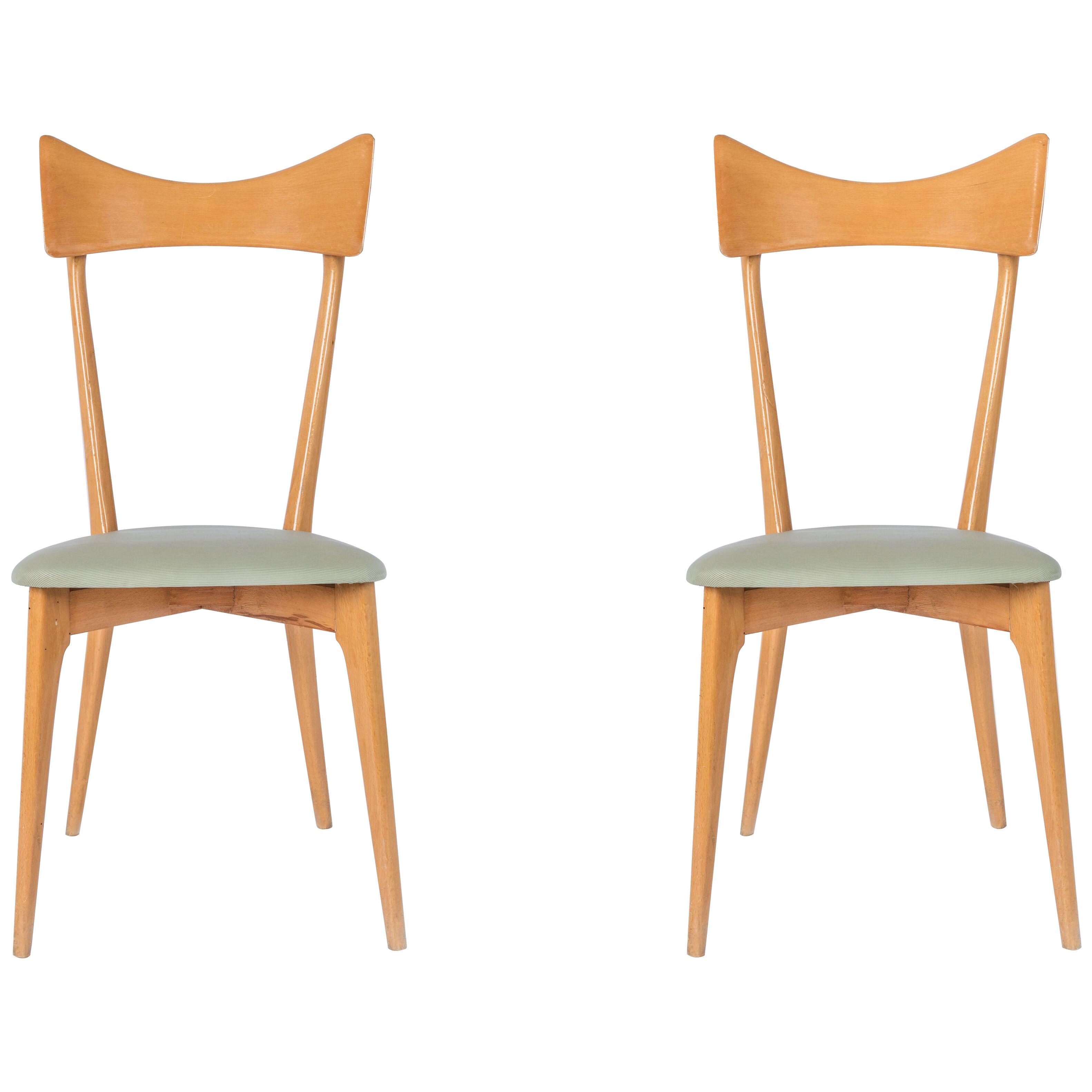 Set of six mid-century designed chairs by Ico Parisi