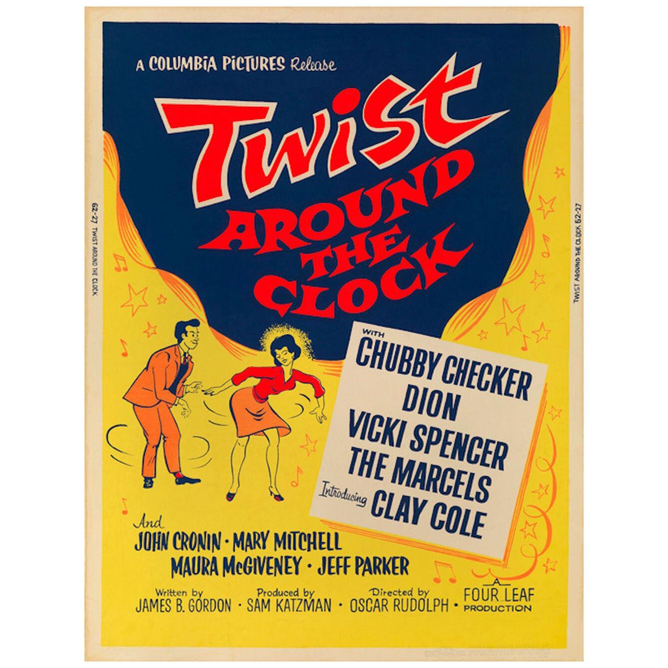 Original US film poster for the 1961 Musical Twist Around the Clock