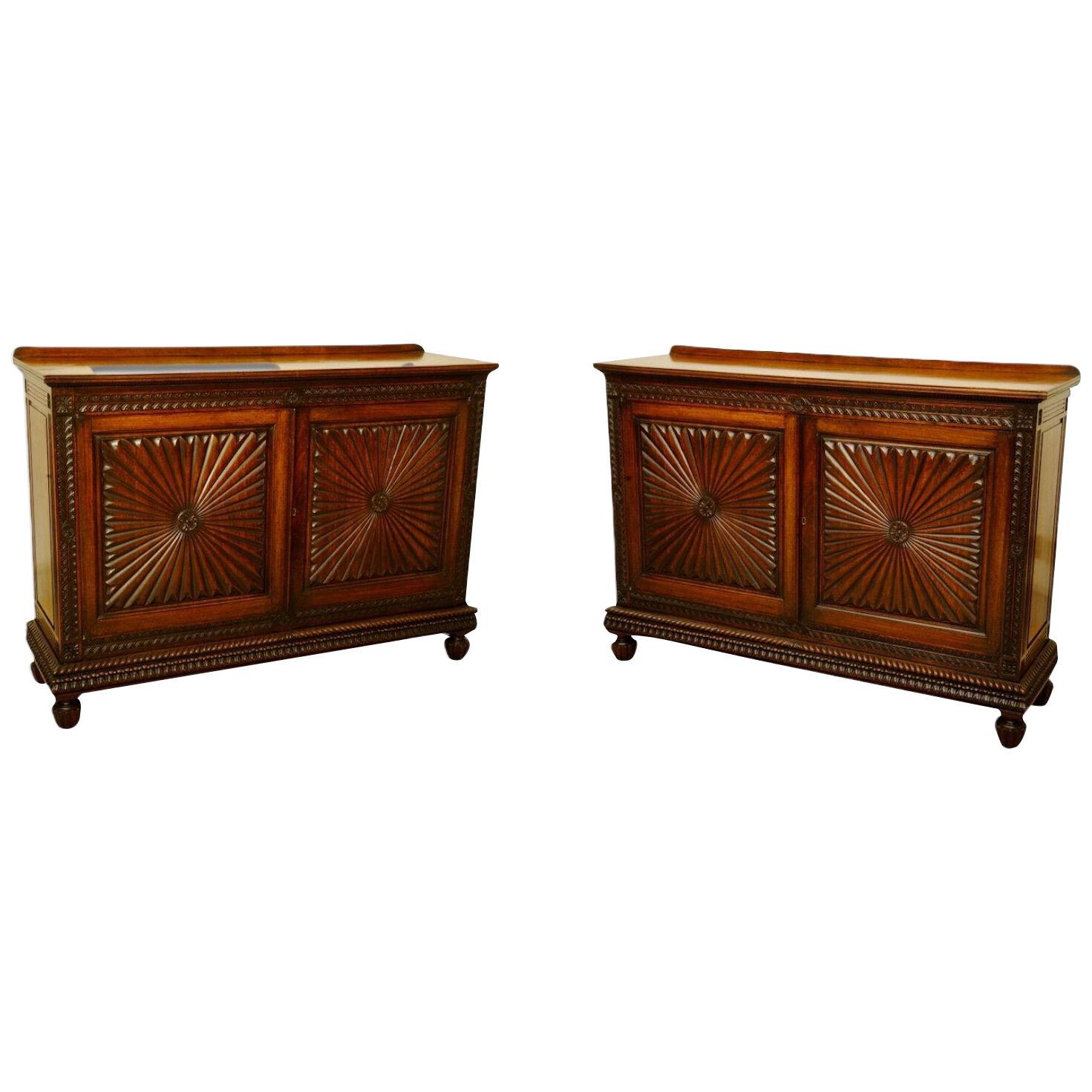 WONDERFUL PAIR OF ANGLO INDIAN SIDE CABINETS
