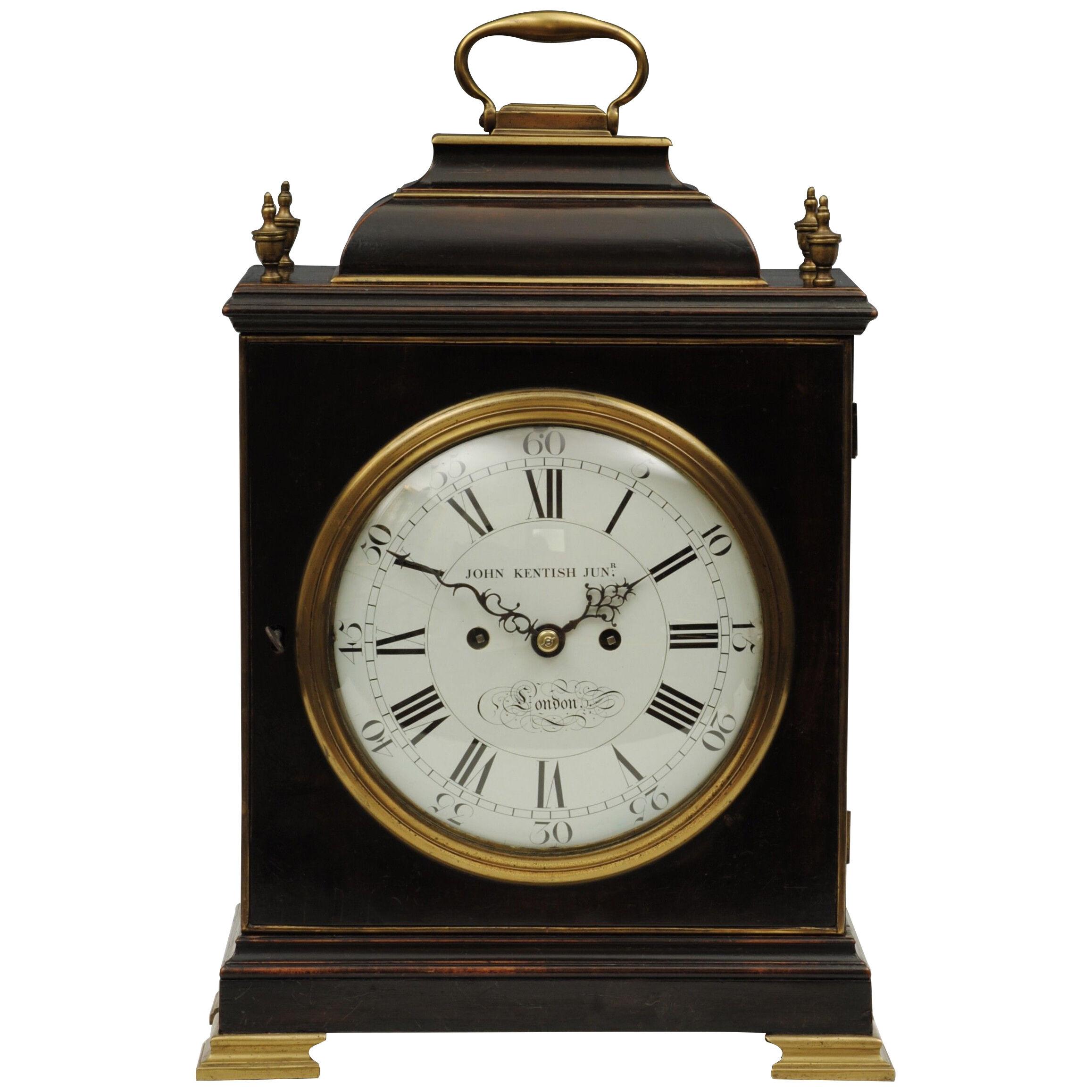 18th Century Ebonised Bracket Clock