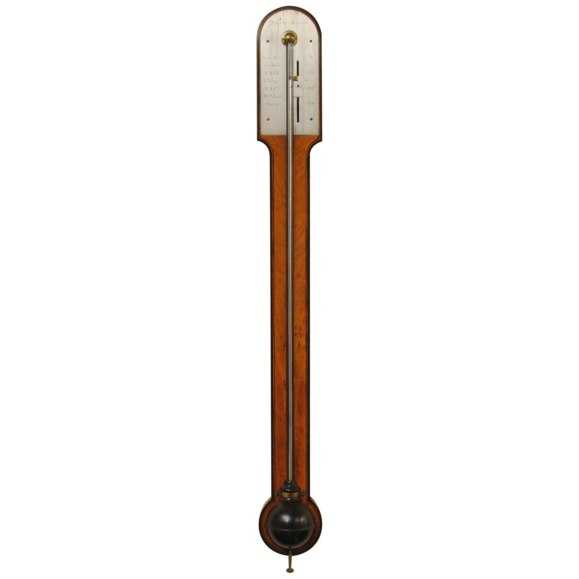 AN 18TH CENTURY STICK BAROMETER BY NAIRNE LONDON