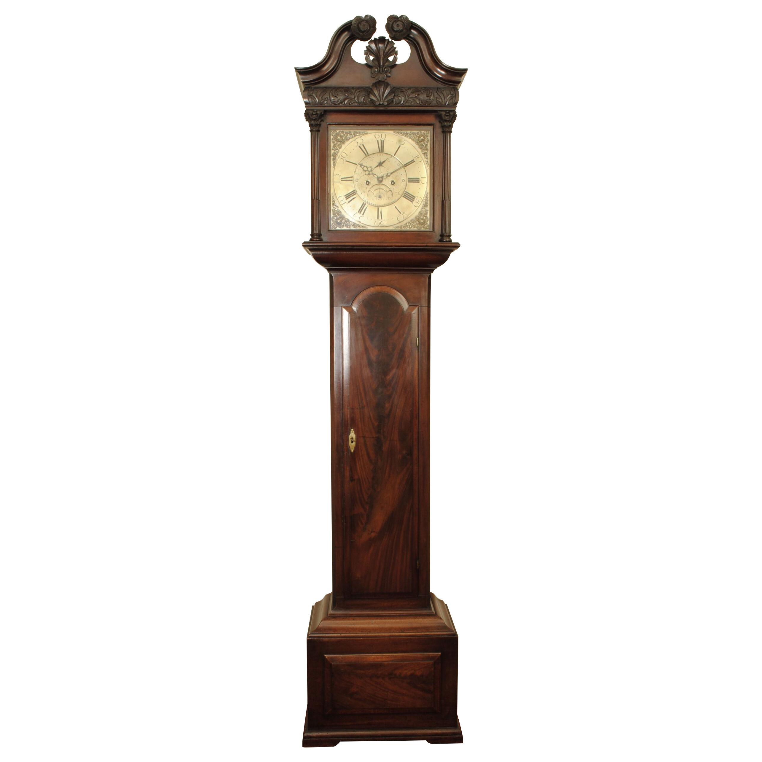 18th Century Irish Mahogany Longcase Clock