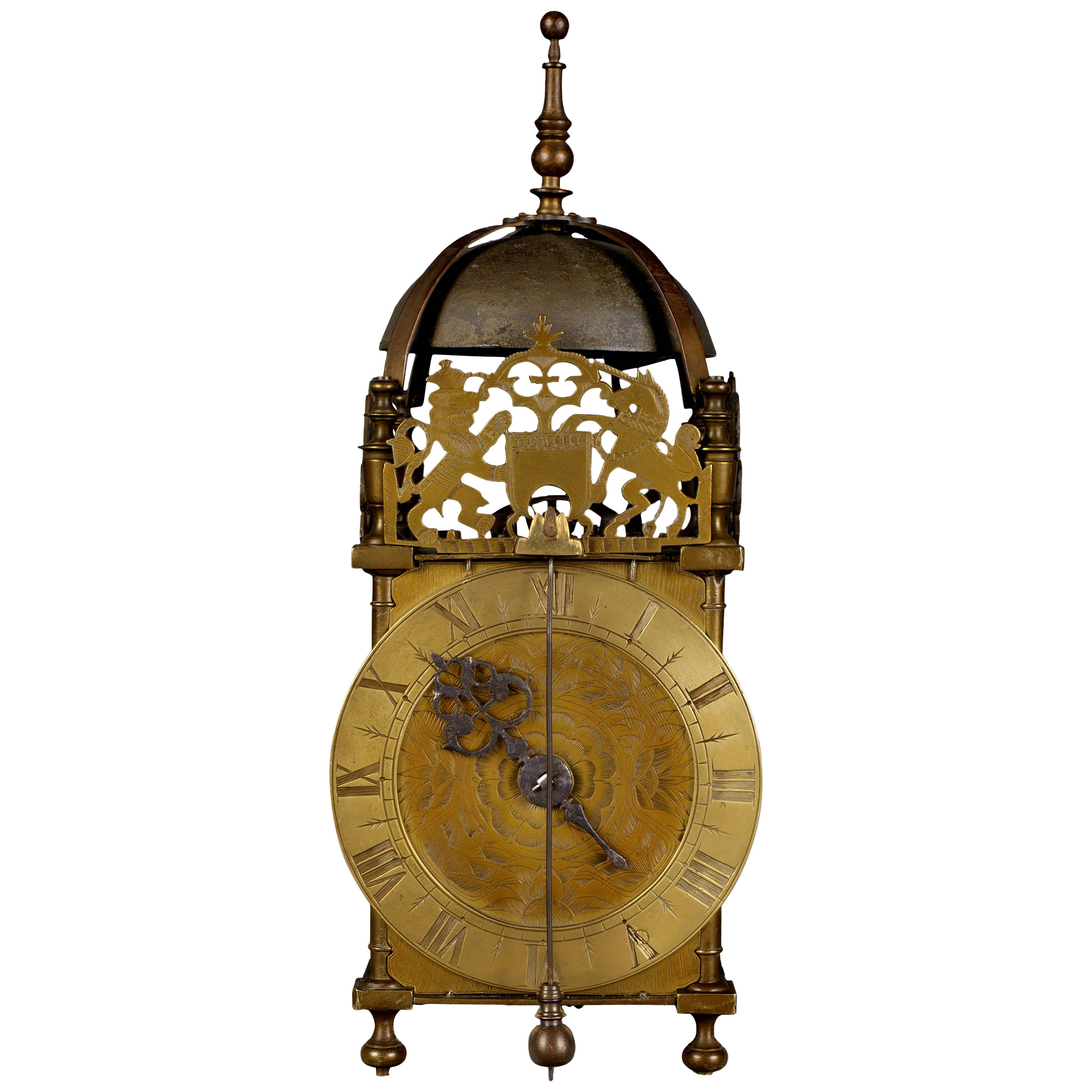 17TH CENTURY ANGLO-DUTCH LANTERN CLOCK