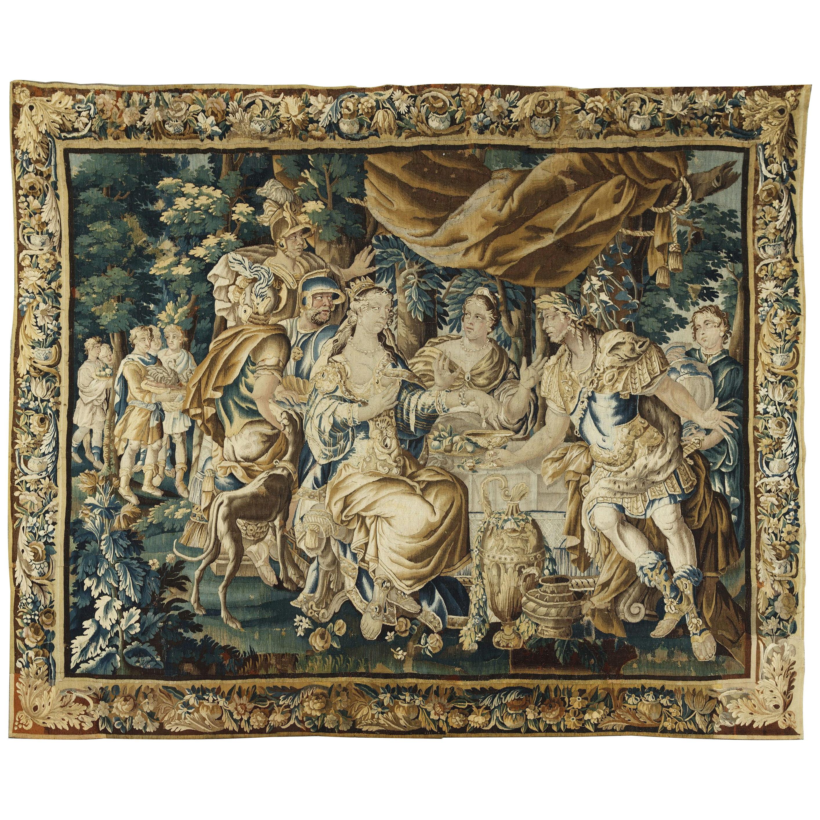 Aubusson Tapestry "The Banquet of Cleopatra", France, 18th Century