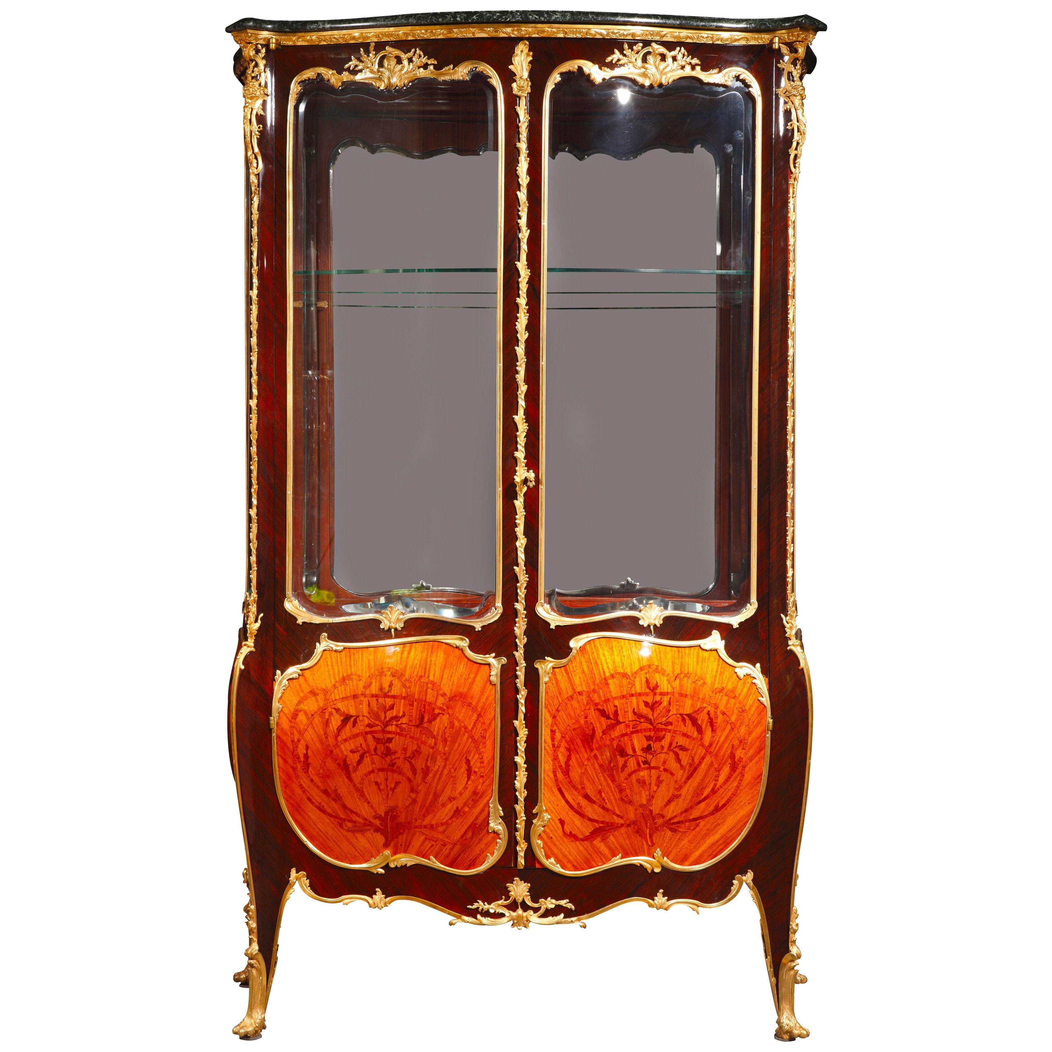 Vitrine Attributed to J.E. Zwiener and L. Messagé, France, Circa 1890