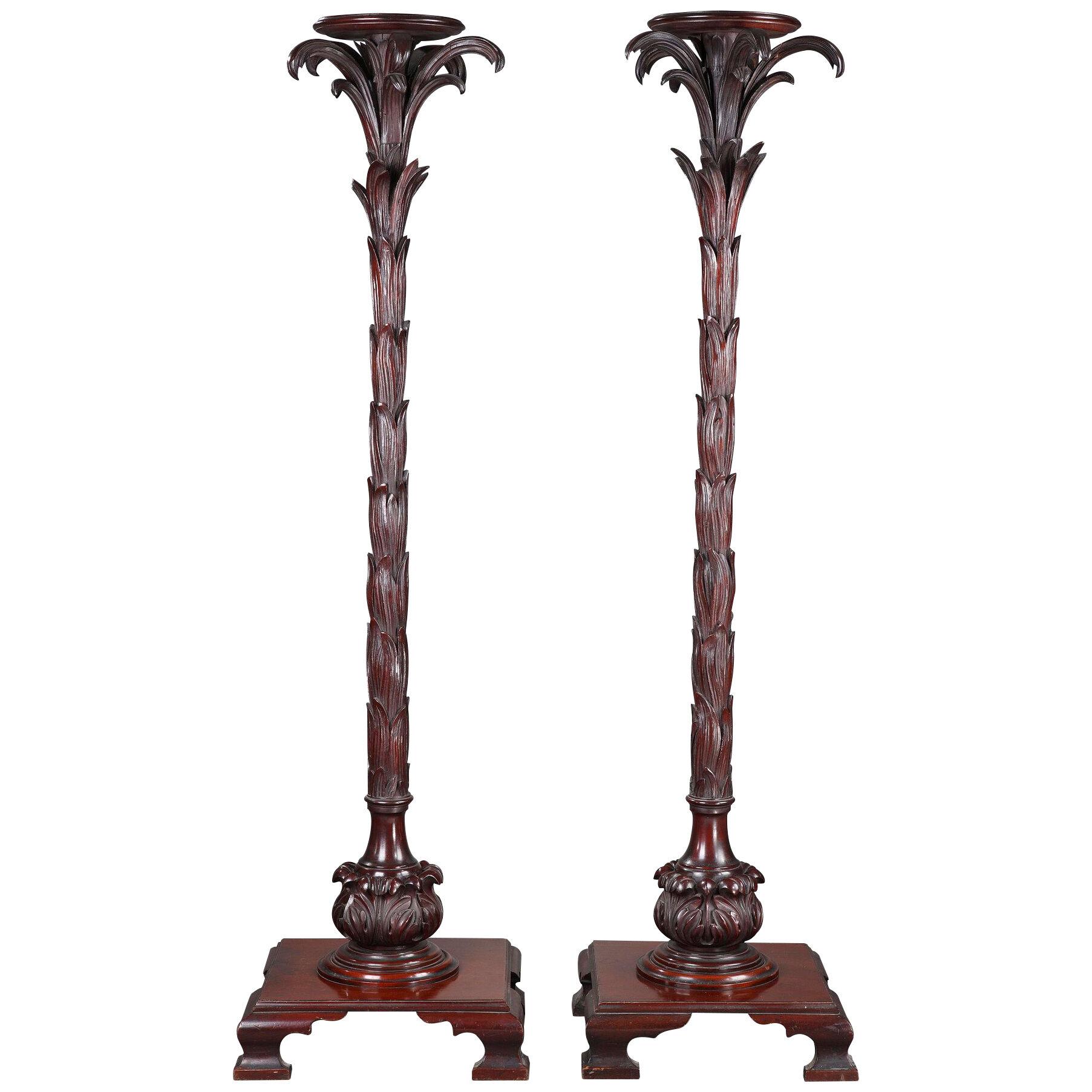 Pair of "Palmtree" Shaped Stands, England, Circa 1880
