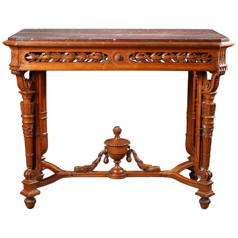 Rare Center Table Attributed to A.E. Beurdeley, France, Circa 1880