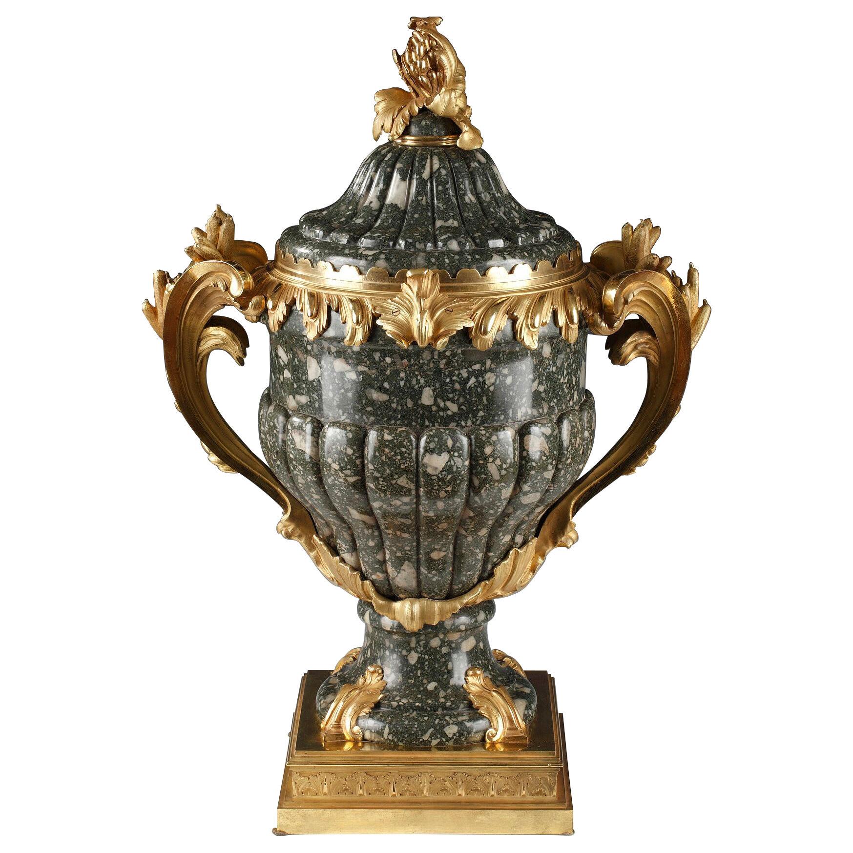 Important Covered Vase Attributed to F. Linke, France, Circa 1880