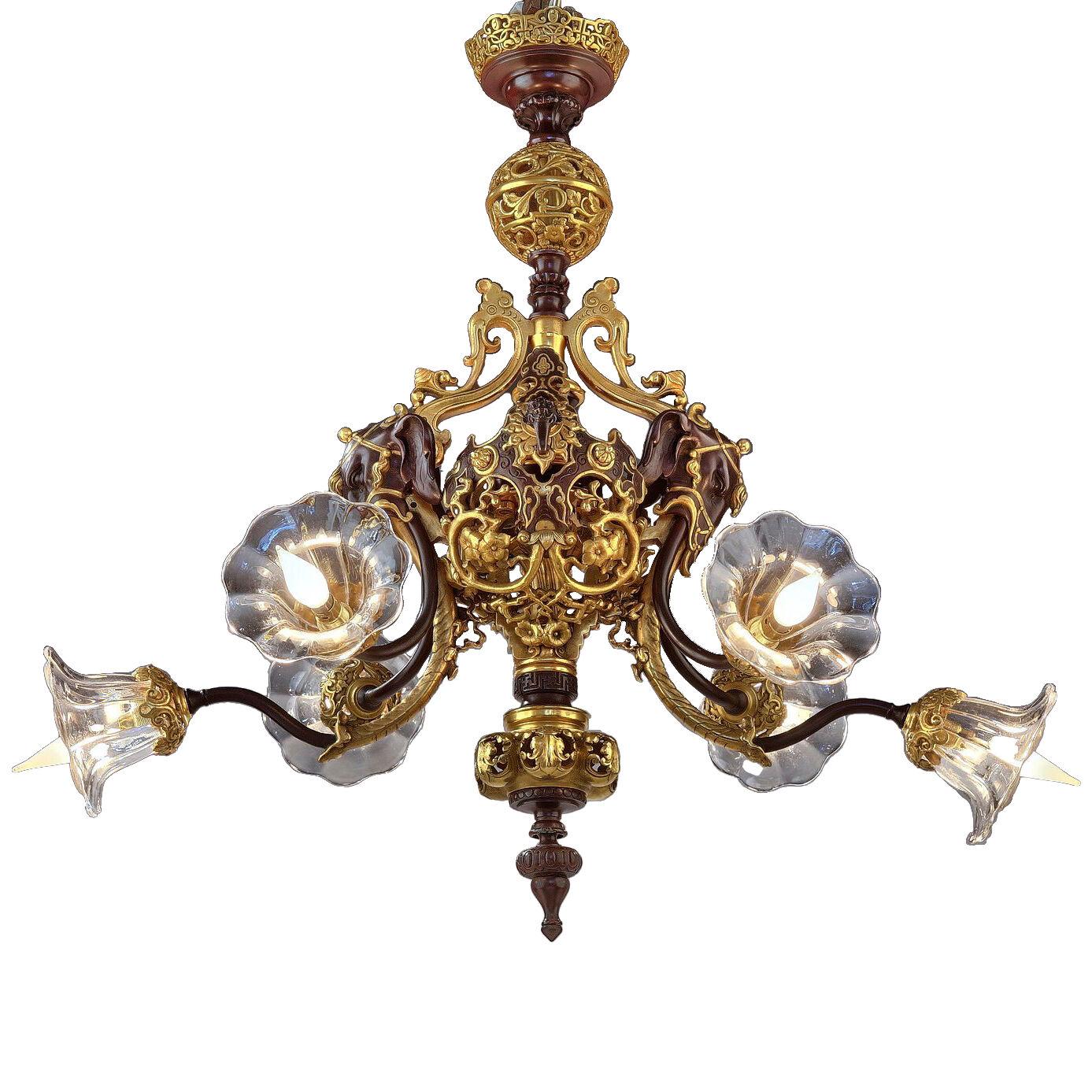 Elegant Oriental Style Chandelier Attributed to Maison Marnyhac, France, c. 1870
