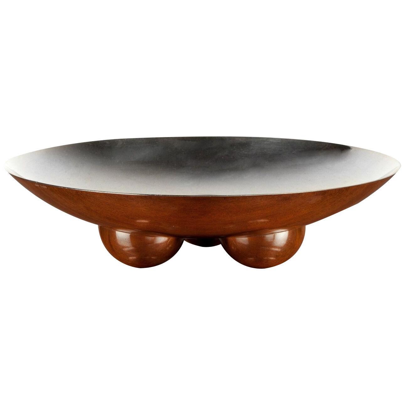 Mid Century silver plated bowl by Lino Sabattini.