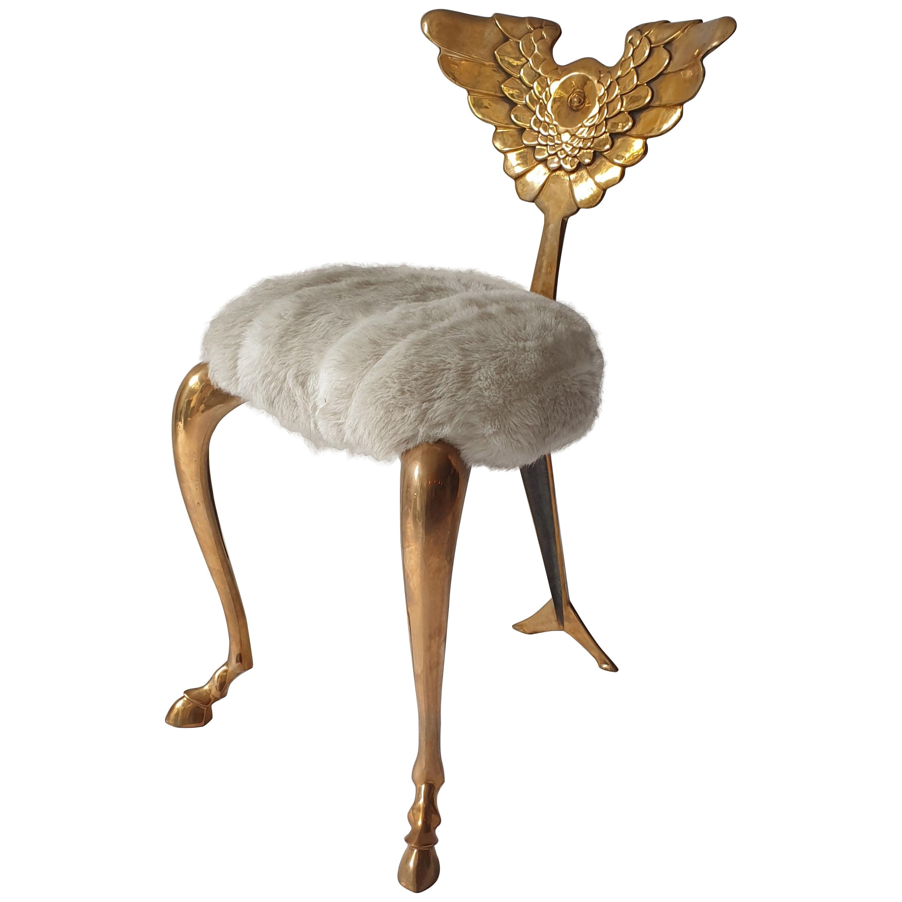 Bronze chair Model 'Pegasus' by Mark Brazier-Jones
