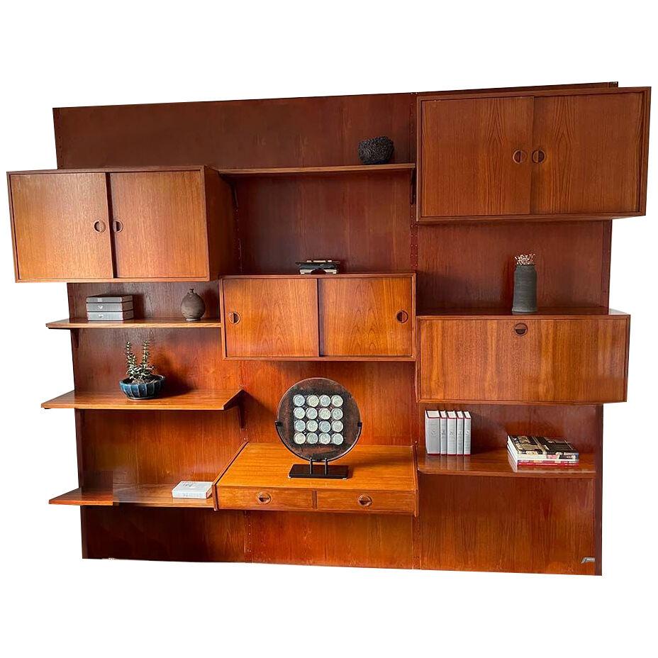 Teak living room furniture from Hansen & Guldborg - 3 panels
