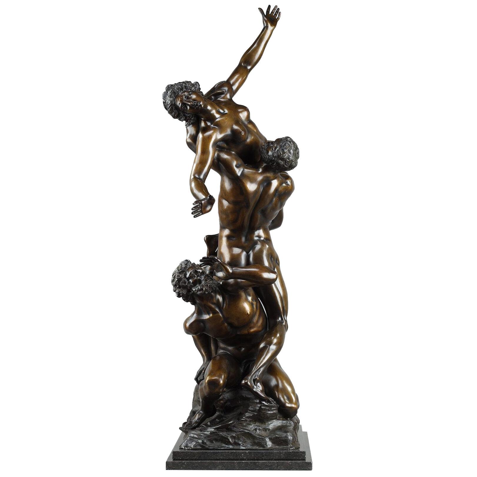Important Bronze "Abduction of a Sabine woman" after Giambologna, 19th century