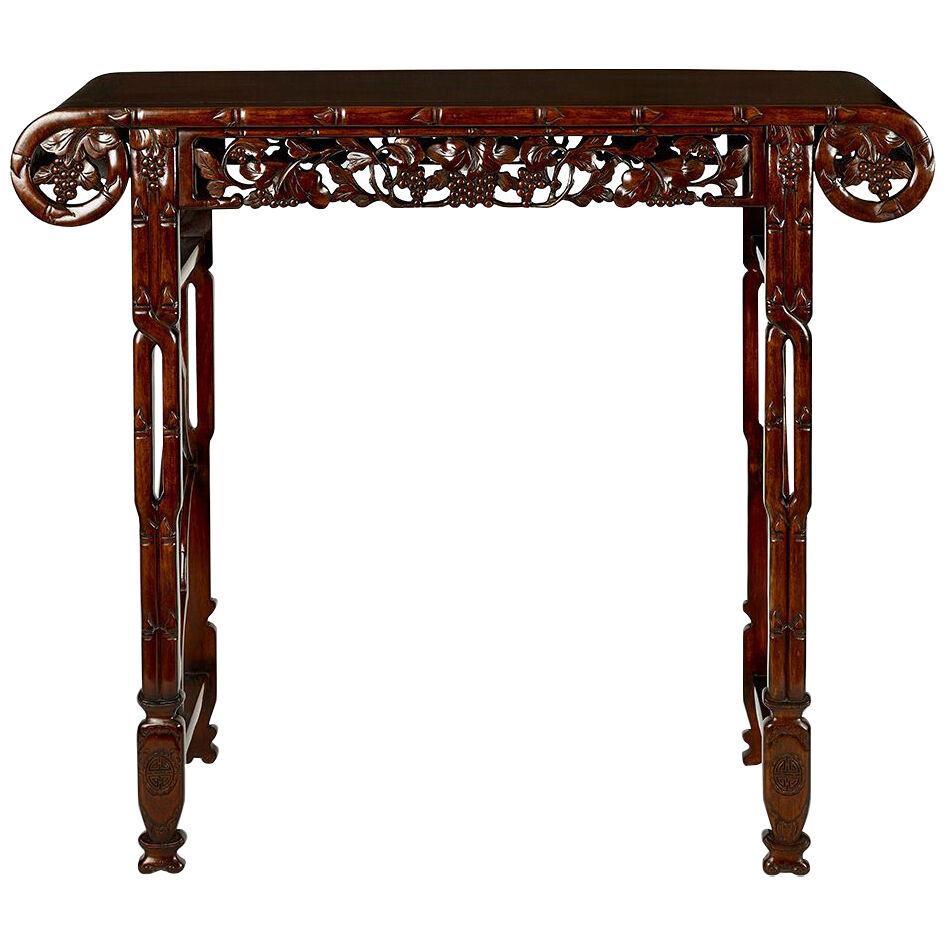 19th Century Chinese Carved Alter Table