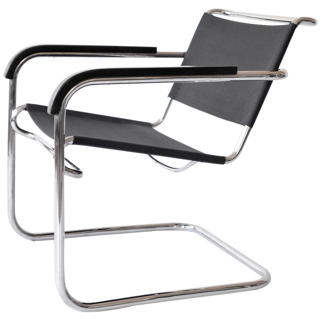 Tubular Steel Cantilever Club Chair KS 41 by Anton Lorenz for Thonet, c. 1935