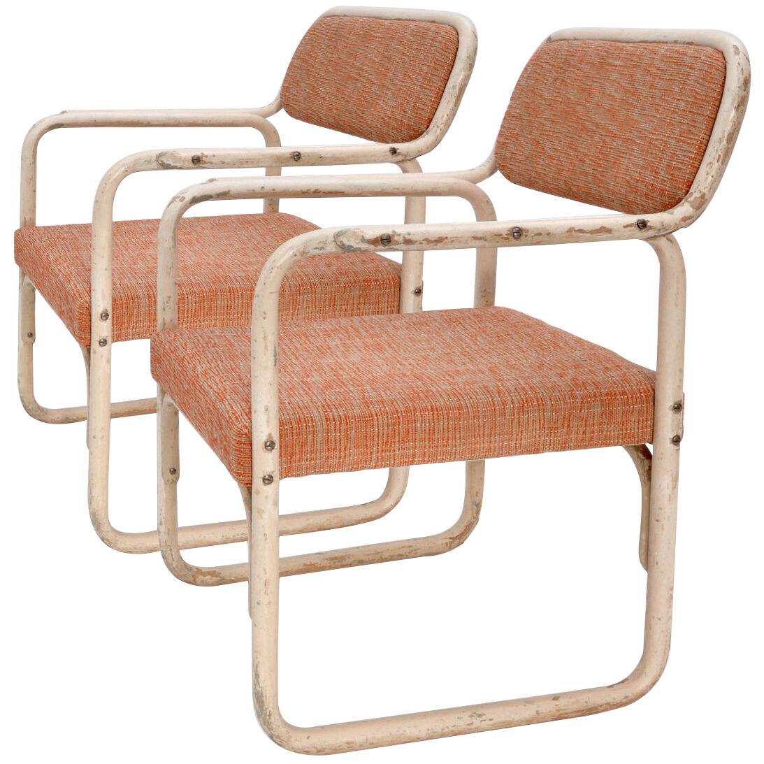 Bauhaus bentwood armchair pair model A 60F by Thonet-Mundus, Austria, 1929