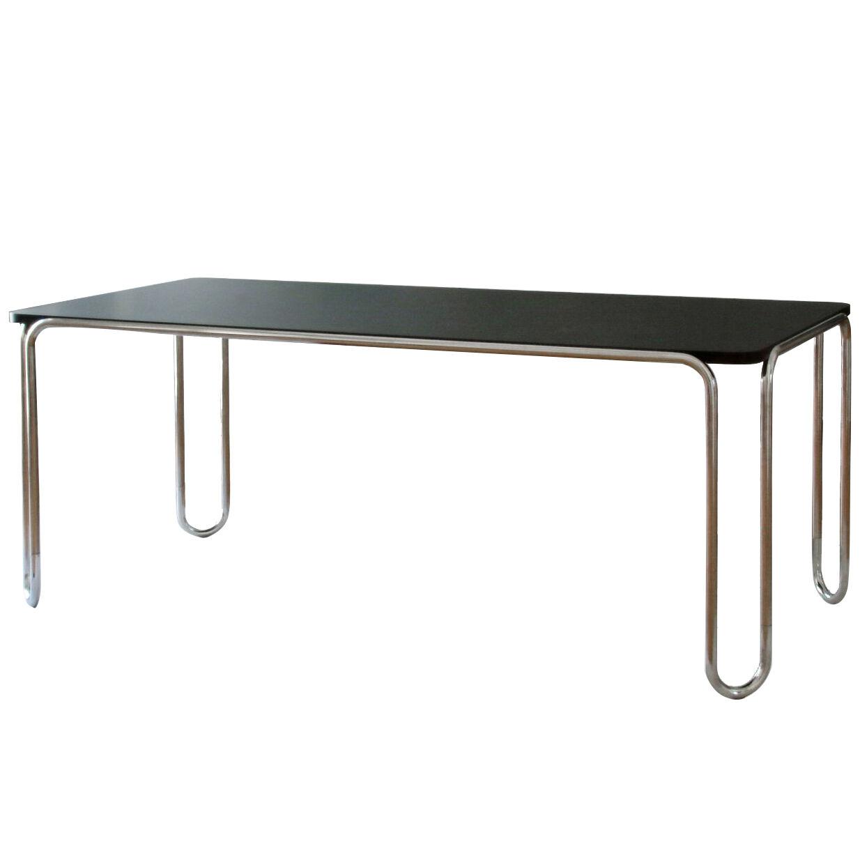 Customizable modernist tubular-steel table manufactured by GMD Berlin