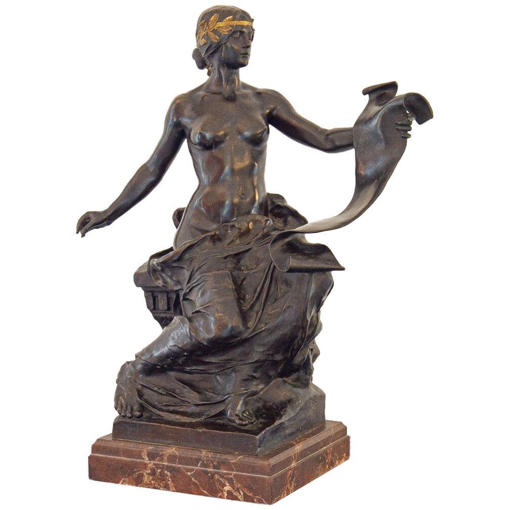 An Early 20th Century Bronze of an Allegorical Figure by Georges Bareau