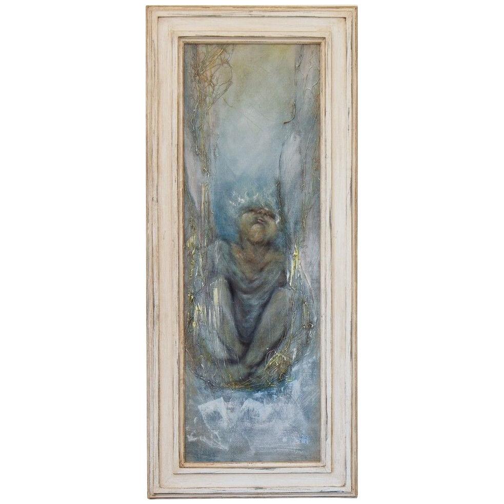 A French Framed Painting by Micky Pfau 1997