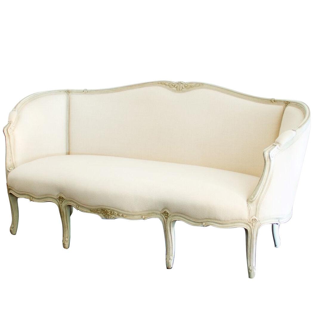 19th Century Rococo Style Swedish Sofa 