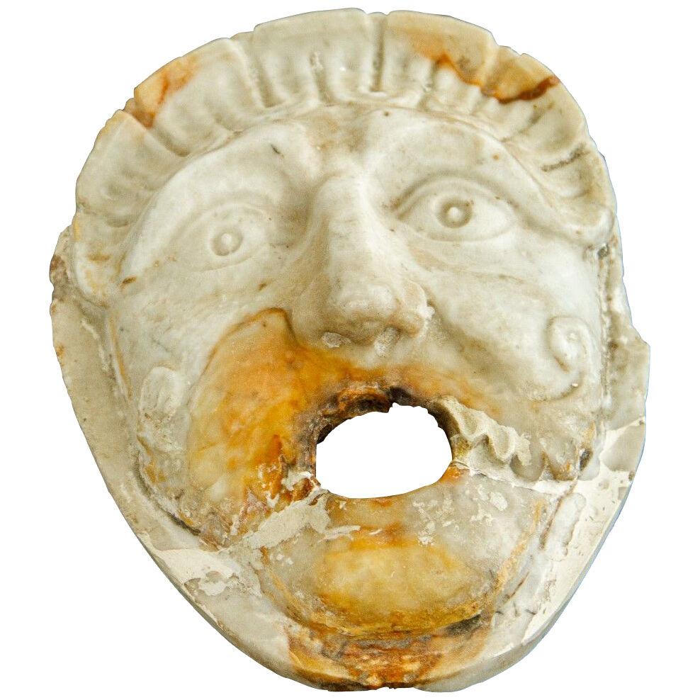 An Italian Marble Fountain Mask circa 1840 
