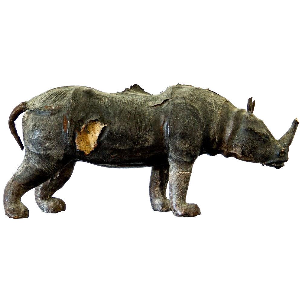 A Leather Rhino Maquette