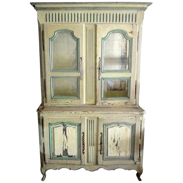 18th Century French Louis XV-XVI Buffet Deux Corp or Cupboard