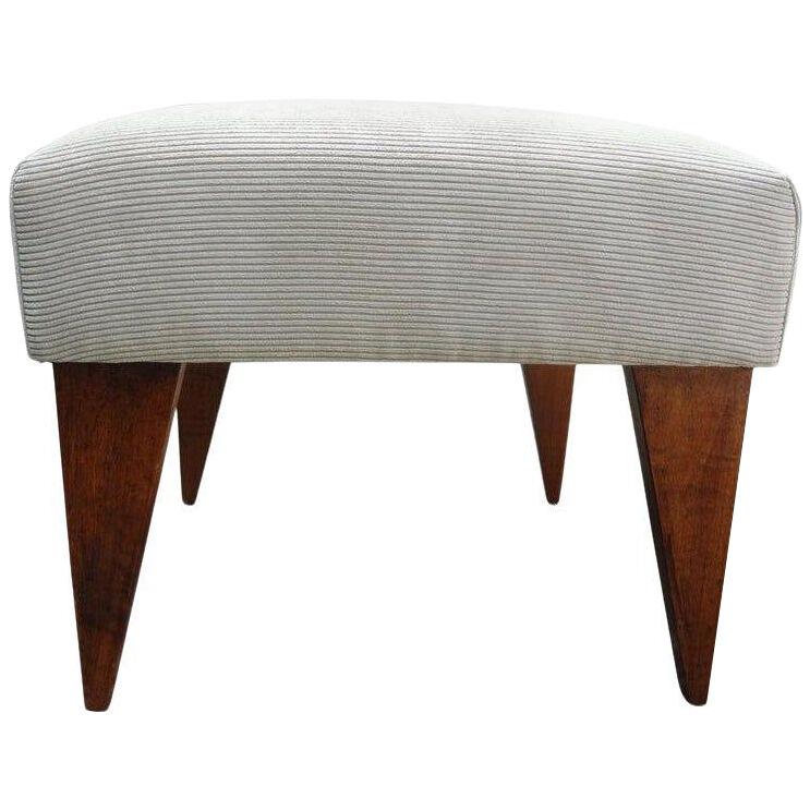 French 1950s Bench or Ottoman in the Style of Jeanneret, Perriand and Prouvé