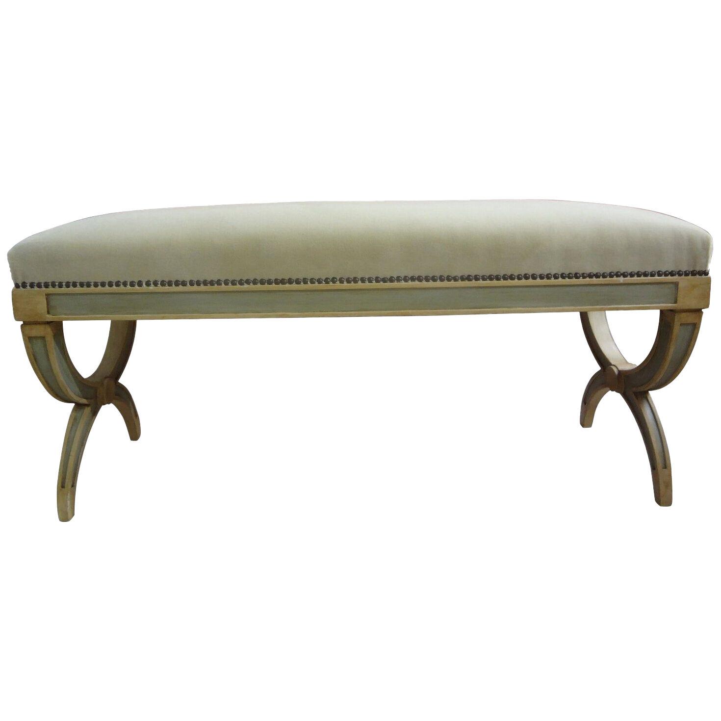 Italian Directoire-Neoclassical Style Painted Bench