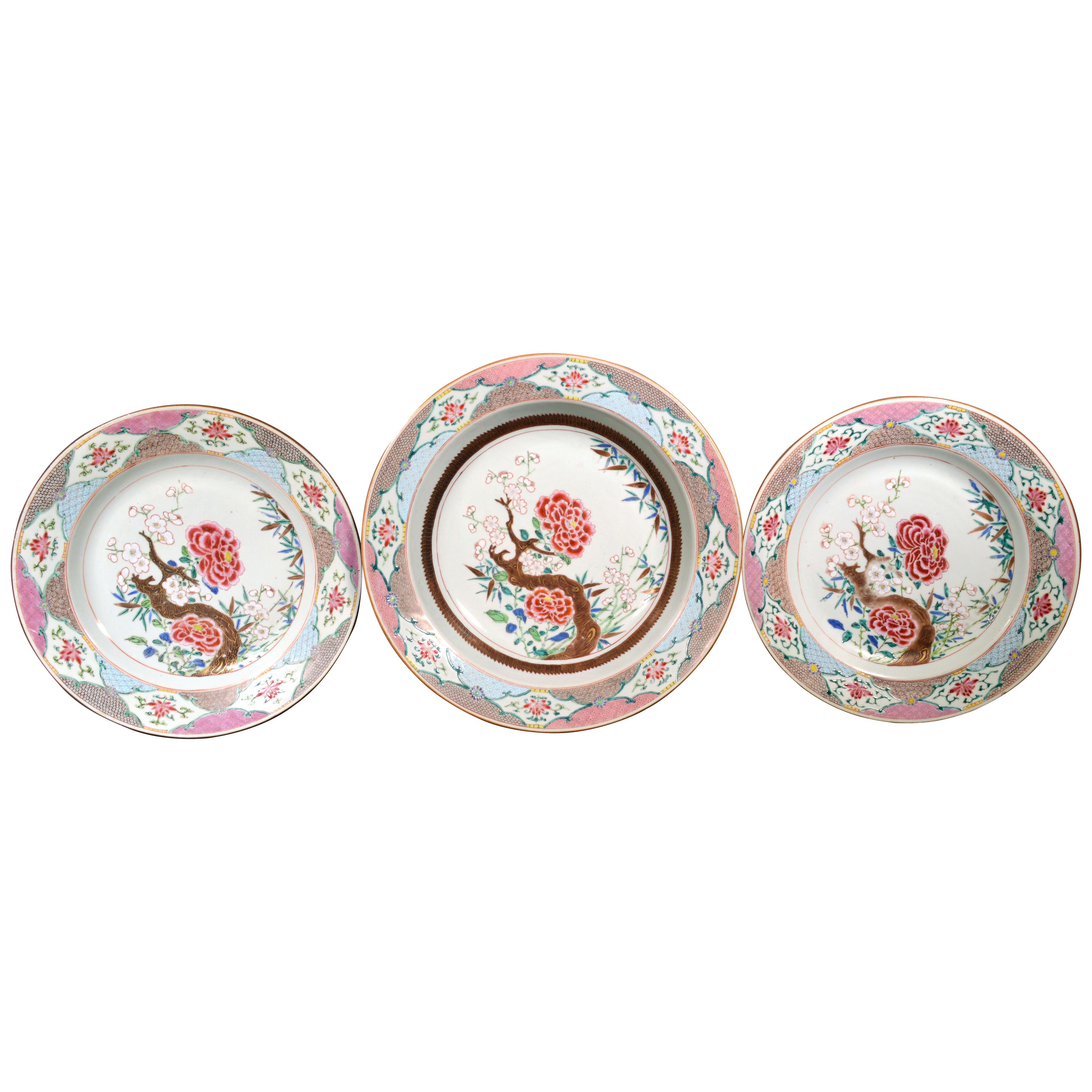18th Century Chinese Export Famille Rose Porcelain Set