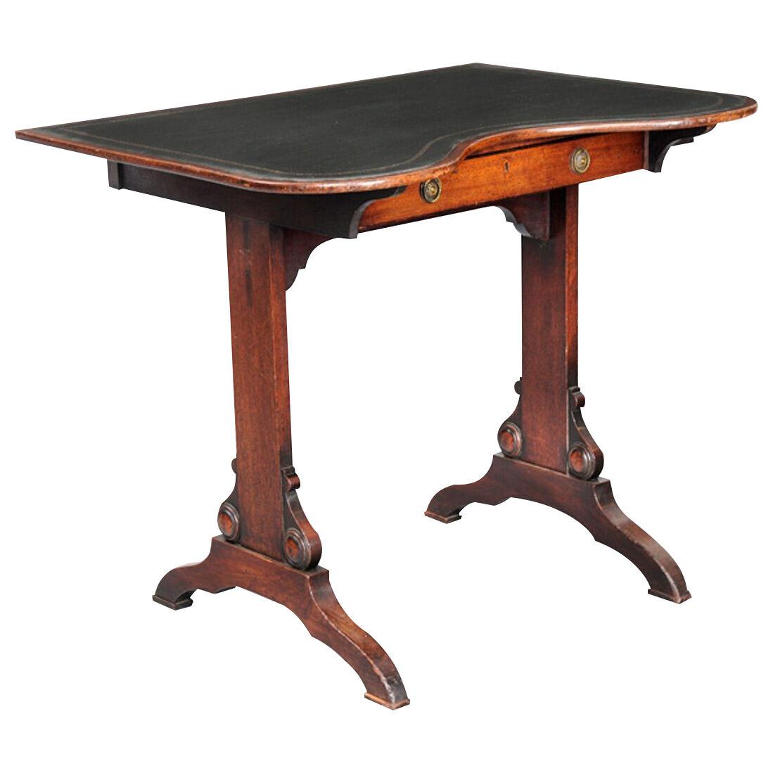 Antique Kidney Shaped Writing Table