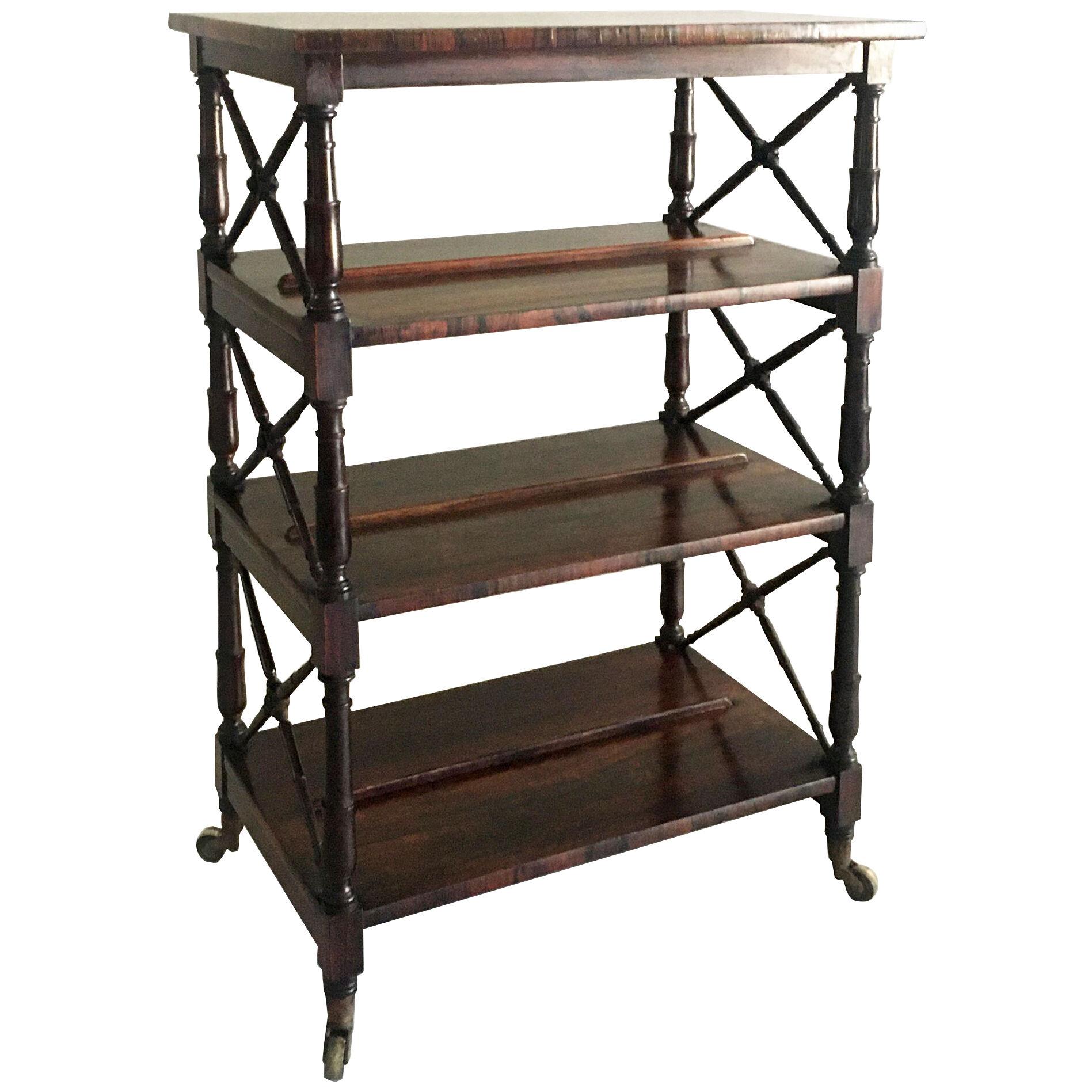 Regency Rosewood Double-Sided Book Stand