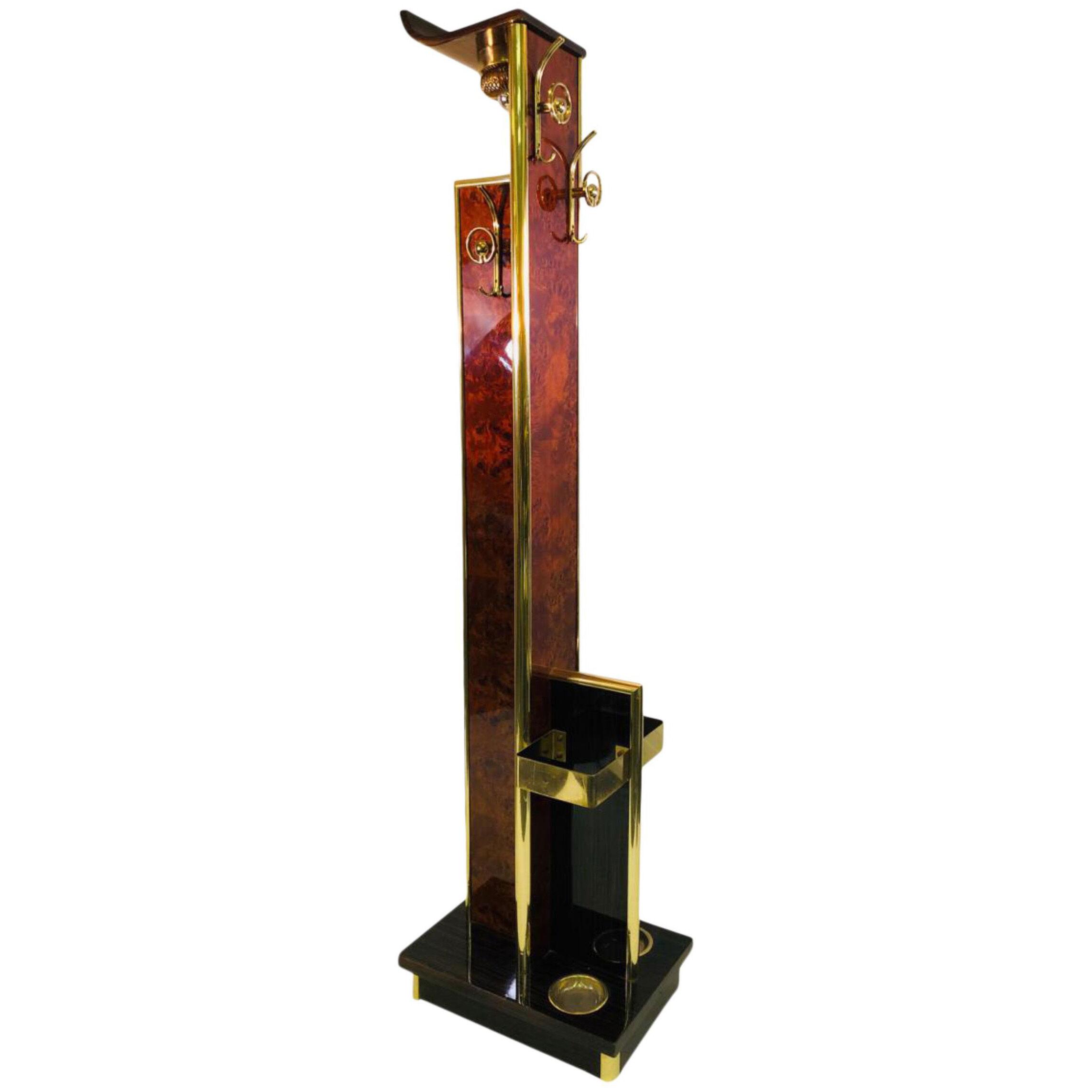 Mid 20th Century Italian High Style Hall Stand Attributed to Willy Rizzo	