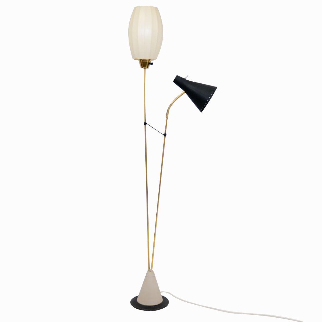 Midcentury Floor Lamp Attributed to Hans Bergström for Ateljé Lyktan