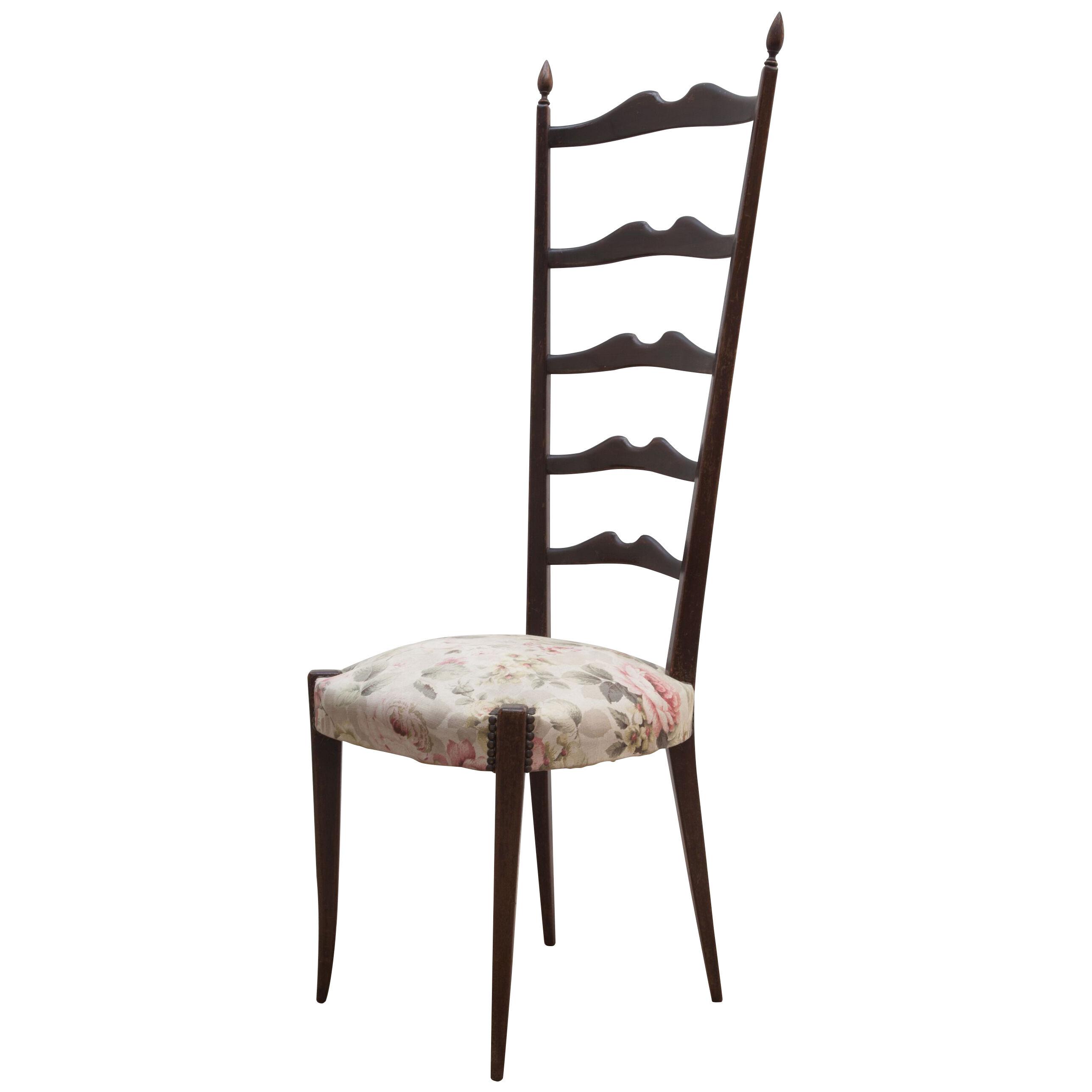 High Back Paolo Buffa Chiavari Chair, Italy, 1950s