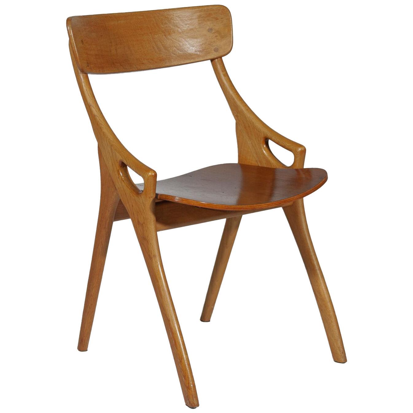 Set of Four Dining Chairs Designed by Arne Hovmand Olsen for Mogens Kold,Denmark