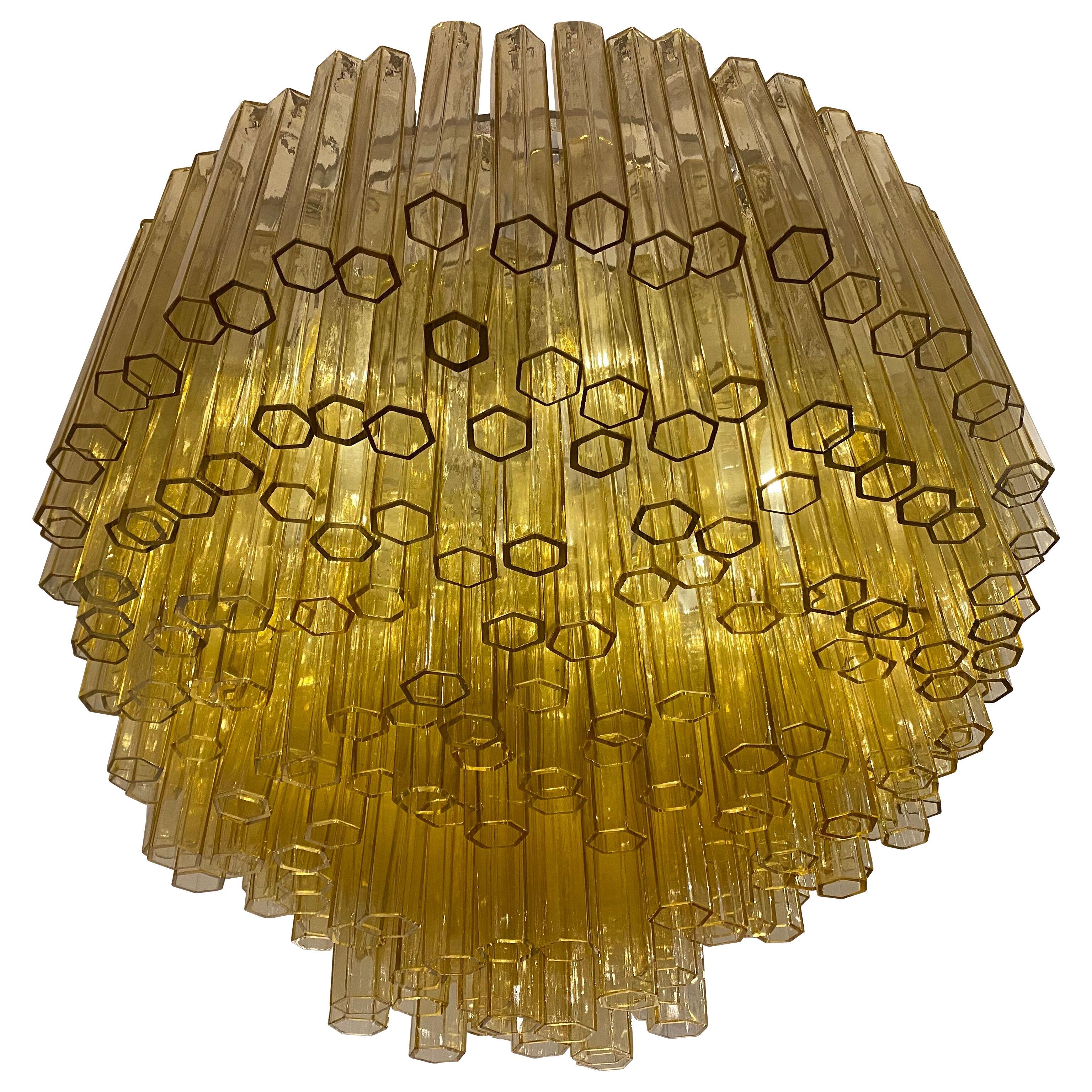 Important Murano Glass Chandelier by Barovier & Toso, circa 1970