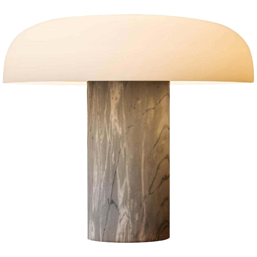 Studio Buratti 'Tropico' Gray Marble & Glass Table Lamp for Fontana Arte